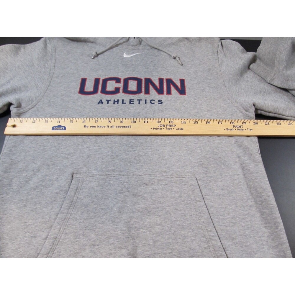 Nike UConn Huskies Gray Hoodie Women’s / Men Athletics Pullover Sweatshirt - Picture 3 of 7
